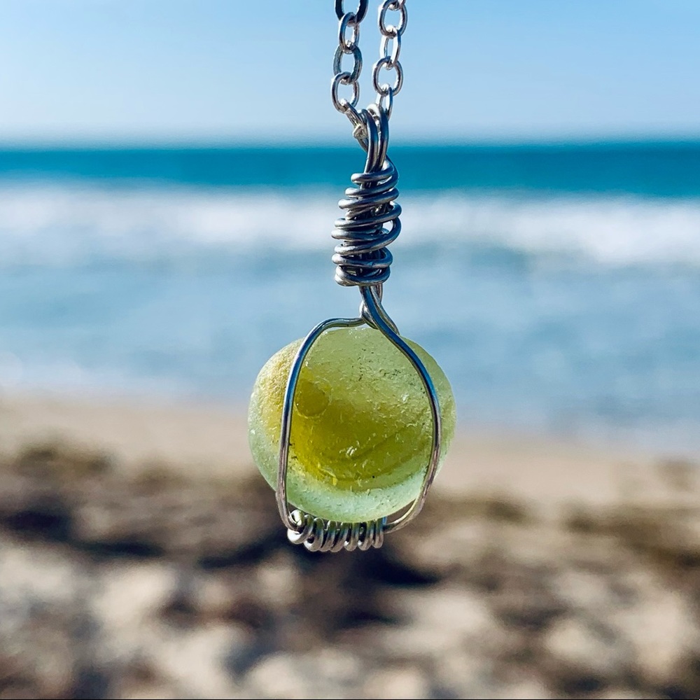 Tropical Love Seaglass Necklace - Picture 5 of 8